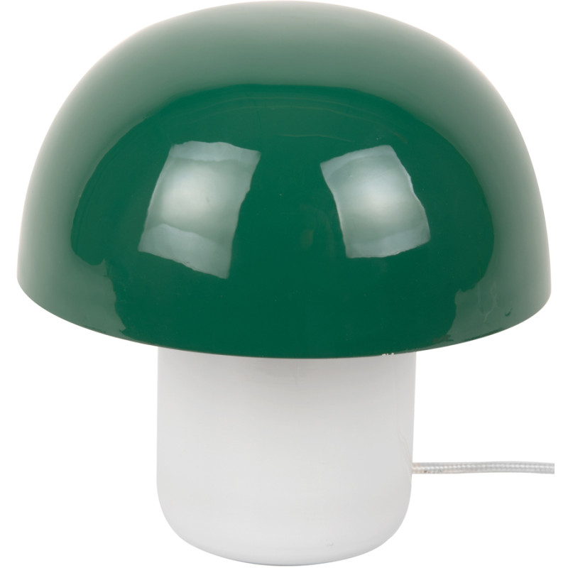 Lampe champignon verte métal et verre 20 cm Mini Mushroom Leitmotiv - 1