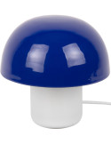 Lampe champignon bleue métal et verre 20 cm Mini Mushroom