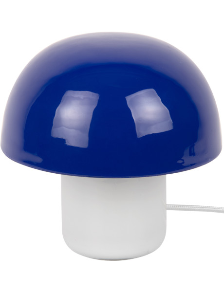 Lampe champignon bleue métal et verre 20 cm Mini Mushroom Leitmotiv - 1
