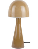 Lampe champignon verre jaune ocre 20x45 cm Bombin