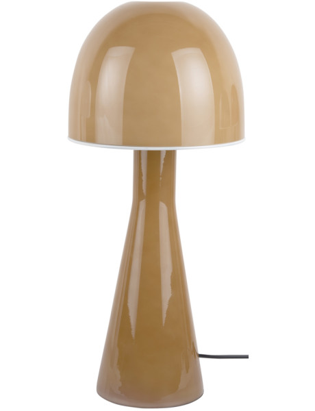 Lampe champignon verre jaune ocre 20x45 cm Bombin Leitmotiv - 1