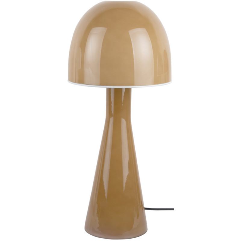 Lampe champignon verre jaune ocre 20x45 cm Bombin Leitmotiv - 1