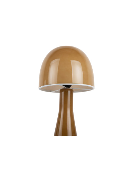 Lampe champignon verre jaune ocre 20x45 cm Bombin Leitmotiv - 3