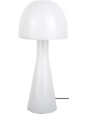 Lampe champignon verre blanc 20x45 cm Bombin