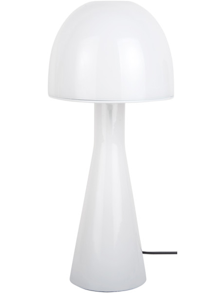 Lampe champignon verre blanc 20x45 cm Bombin Leitmotiv - 1