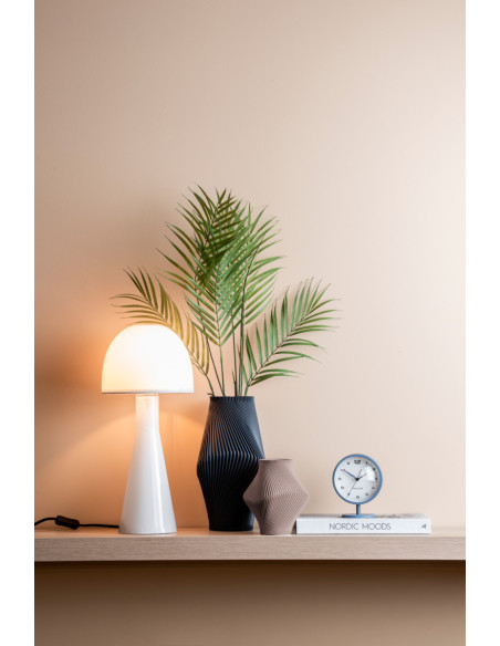 Lampe champignon verre blanc 20x45 cm Bombin Leitmotiv - 2