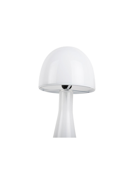 Lampe champignon verre blanc 20x45 cm Bombin Leitmotiv - 3