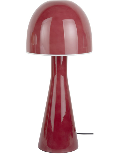 Lampe champignon verre rose 20x45 cm Bombin Leitmotiv - 1