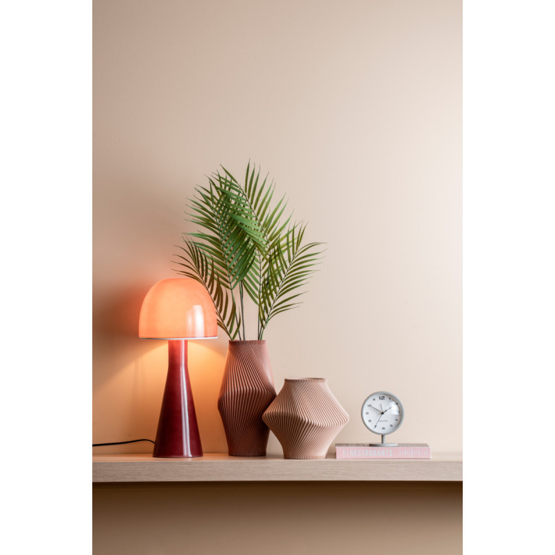 Lampe champignon verre rose 20x45 cm Bombin Leitmotiv - 2