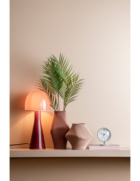 Lampe champignon verre rose 20x45 cm Bombin Leitmotiv - 2