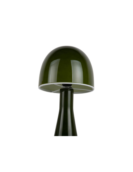 Lampe champignon verre vert 20x45 cm Bombin Leitmotiv - 3