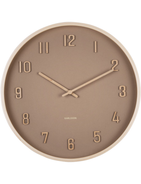 Horloge murale silencieuse bois taupe 40,8 cm Nervadura Karlsson - 1