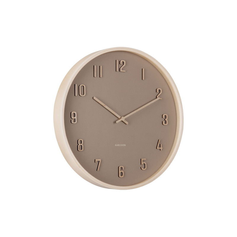Horloge murale silencieuse bois taupe 40,8 cm Nervadura Karlsson - 3