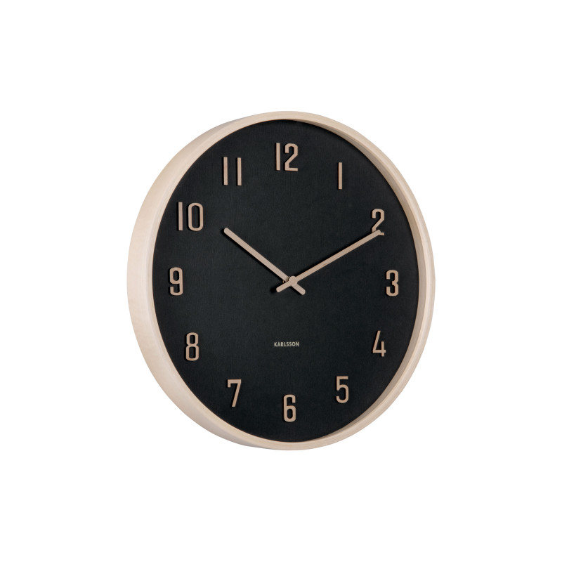 Horloge murale silencieuse bois noir 40,8 cm Nervadura Karlsson - 3
