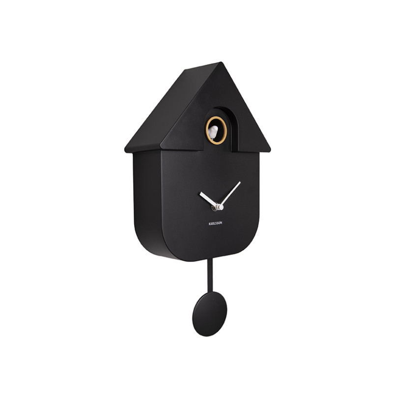 Horloge coucou moderne noire 21,5x8,5x41 cm Modern Cuckoo Karlsson - 3