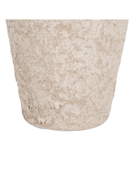 Grand vase jarre céramique blanc rustique 26x26x60 cm Ombralyx Ixia - 5