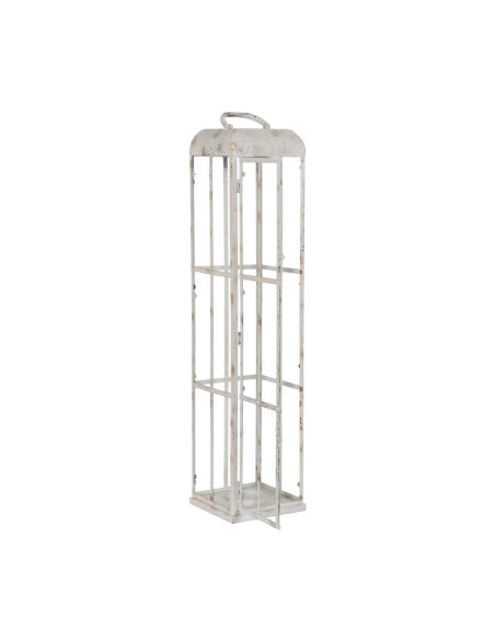 Lanterne photophore métal verre blanc 81 cm Alyrane Ixia - 1