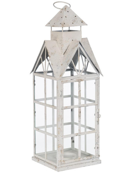Grande lanterne photophore blanche 63 cm Tirvane Ixia - 1