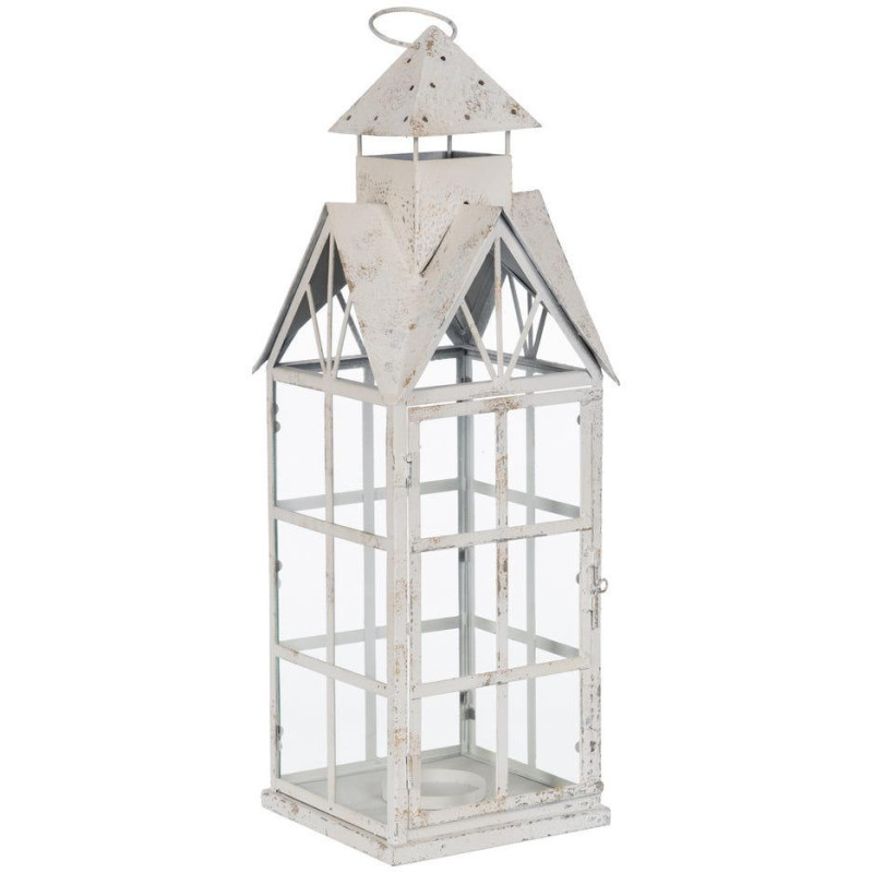 Grande lanterne photophore blanche 63 cm Tirvane Ixia - 1
