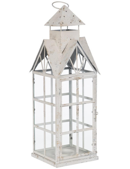 Grande lanterne photophore blanche 63 cm Tirvane Ixia - 1