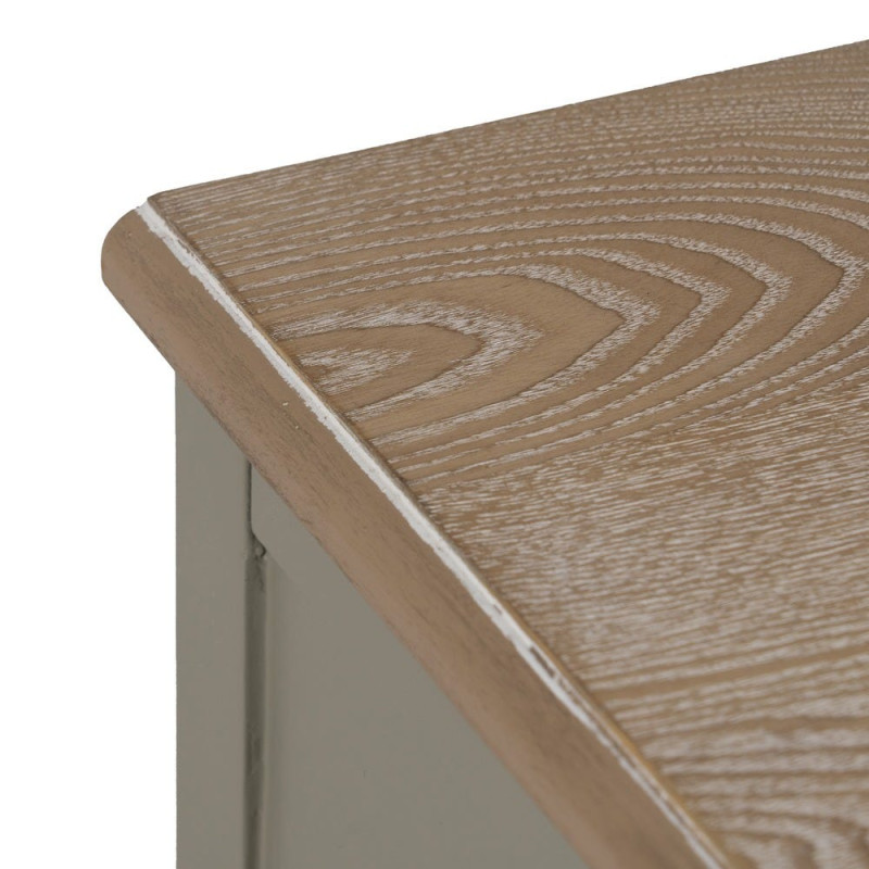 Table de chevet 3 tiroirs bois taupe 66x40x76 cm Roviane Ixia - 3