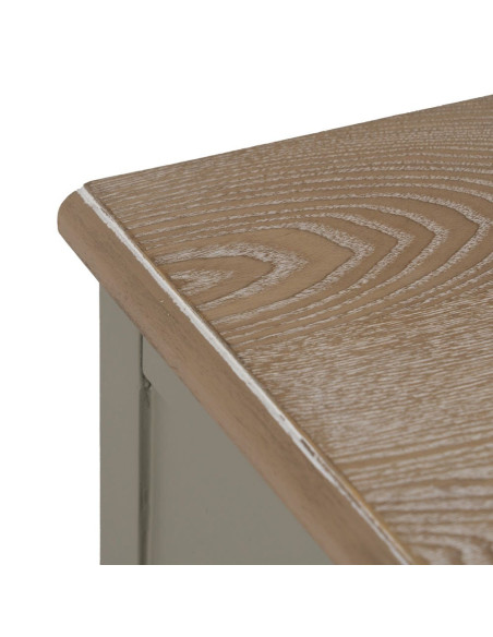 Table de chevet 3 tiroirs bois taupe 66x40x76 cm Roviane Ixia - 3