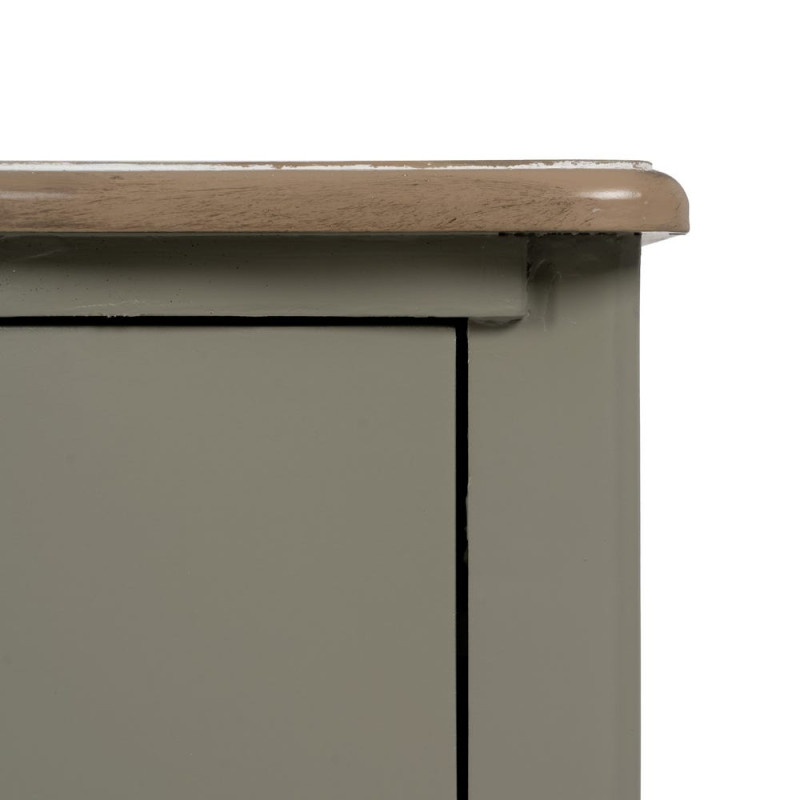 Table de chevet 3 tiroirs bois taupe 66x40x76 cm Roviane Ixia - 9
