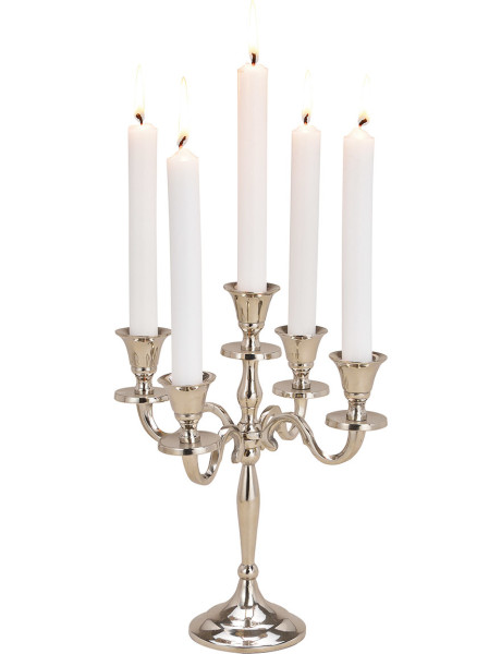 Chandelier 5 branches métal argenté 23x23x27 cm Syvrane Wurm - 2