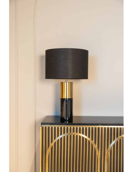 Buffet design 3 portes marbre noir doré 160 cm Les Arcs Richmond Interiors - 8