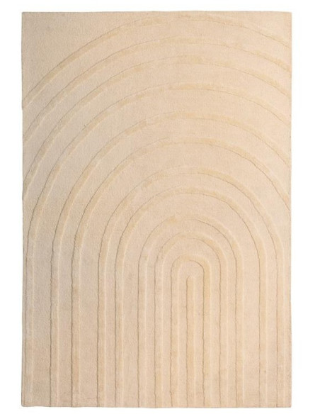 Tapis en laine écru arches 170x240 cm Arkoma