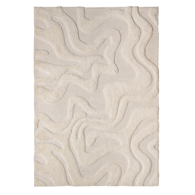 Tapis écru en laine motif relief 200x300 cm Melody Lifestyle Home Collection - 1