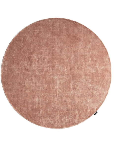 Tapis rond rose poudré en viscose 250 cm Kenshin Lifestyle Home Collection - 1