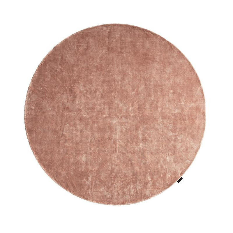 Tapis rond rose poudré en viscose 250 cm Kenshin Lifestyle Home Collection - 1
