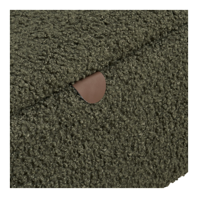 Banc coffre bouclette vert 95x37x45 cm Harlow House Nordic - 8