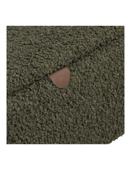 Banc coffre bouclette vert 95x37x45 cm Harlow House Nordic - 8