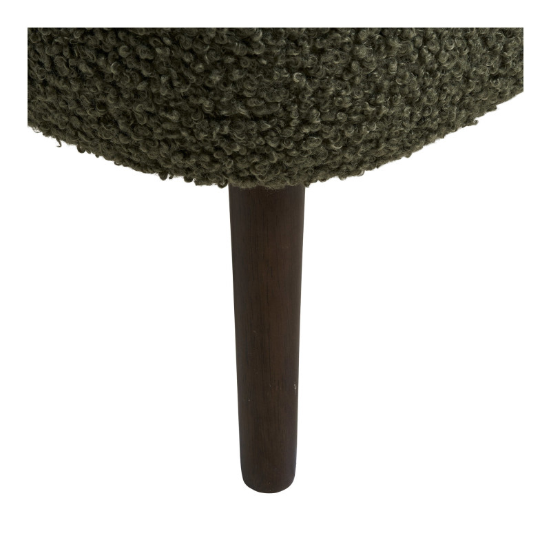 Banc coffre bouclette vert 95x37x45 cm Harlow House Nordic - 9