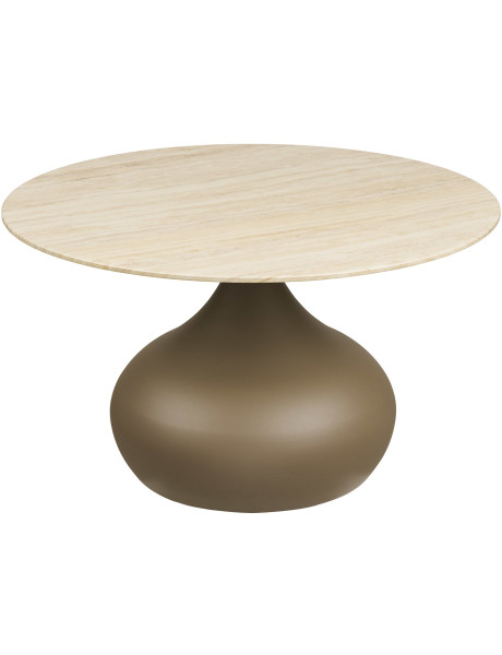 Table basse ronde verre trempé kaki Ø70 cm Pienza House Nordic - 1