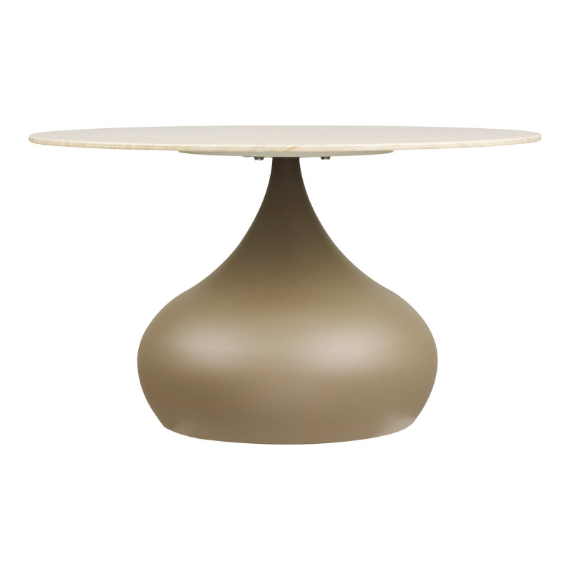 Table basse ronde verre trempé kaki Ø70 cm Pienza House Nordic - 3