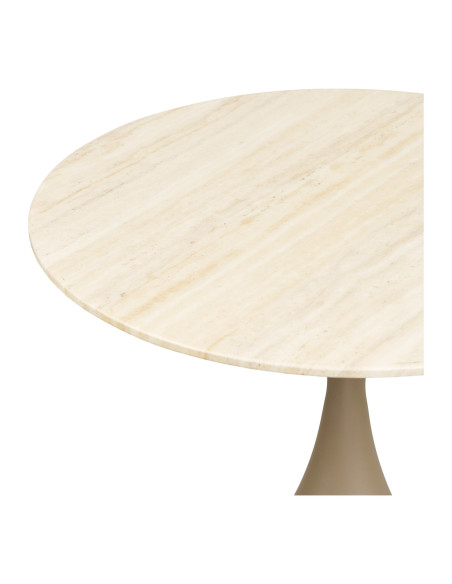 Table basse ronde verre trempé kaki Ø70 cm Pienza House Nordic - 4