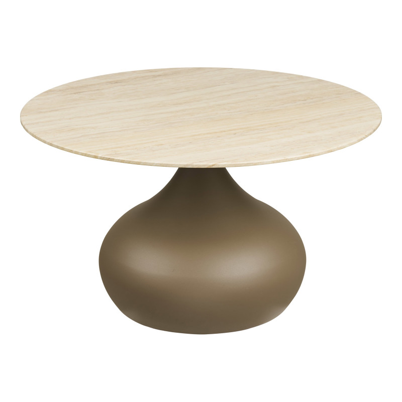 Tables basses gigognes lot de 2 verre trempé kaki Ø70/Ø50 cm Pienza House Nordic - 3