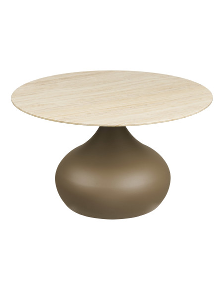 Tables basses gigognes lot de 2 verre trempé kaki Ø70/Ø50 cm Pienza House Nordic - 3