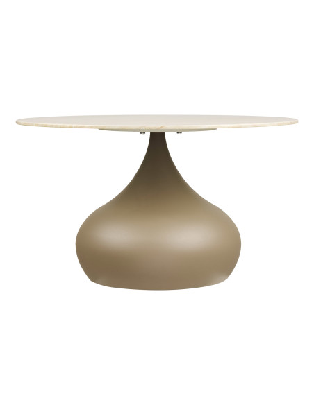 Tables basses gigognes lot de 2 verre trempé kaki Ø70/Ø50 cm Pienza House Nordic - 5