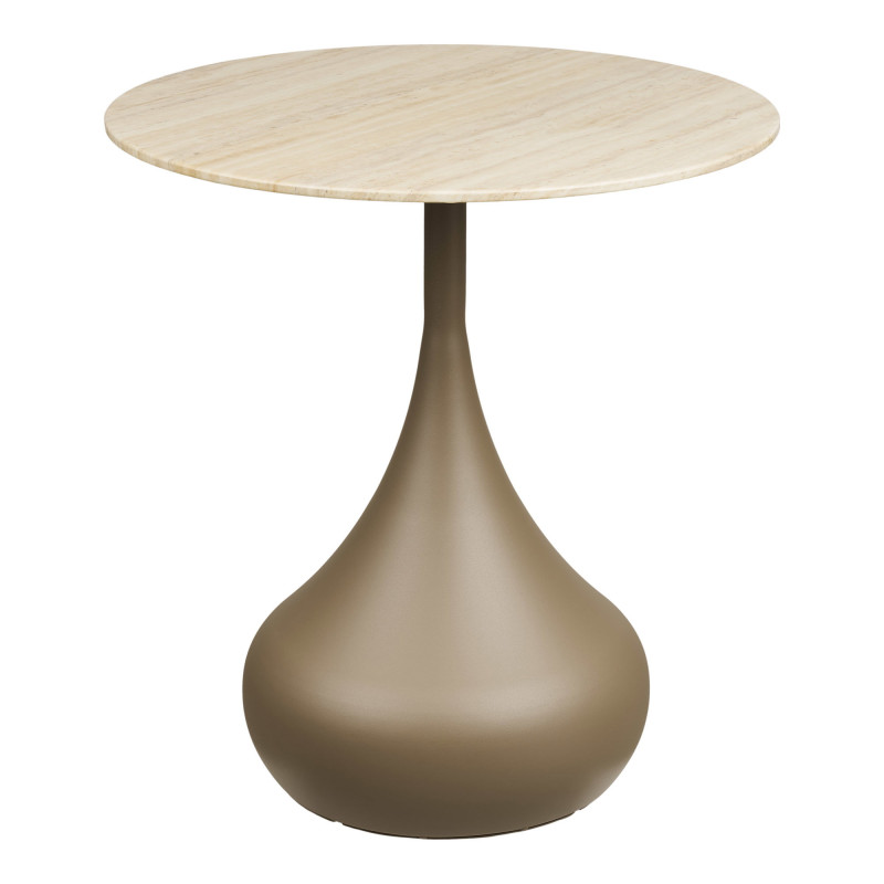 Tables basses gigognes lot de 2 verre trempé kaki Ø70/Ø50 cm Pienza House Nordic - 4