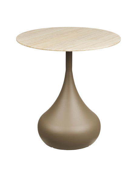 Tables basses gigognes lot de 2 verre trempé kaki Ø70/Ø50 cm Pienza House Nordic - 4