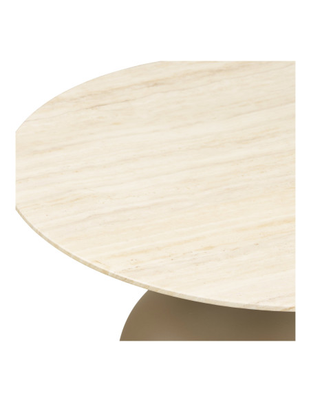 Tables basses gigognes lot de 2 verre trempé kaki Ø70/Ø50 cm Pienza House Nordic - 7