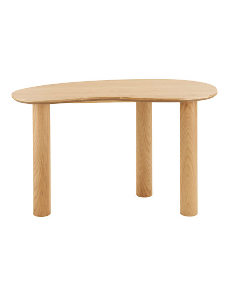 Bureau organique placage chêne naturel 120x60 cm Livigno House Nordic - 3
