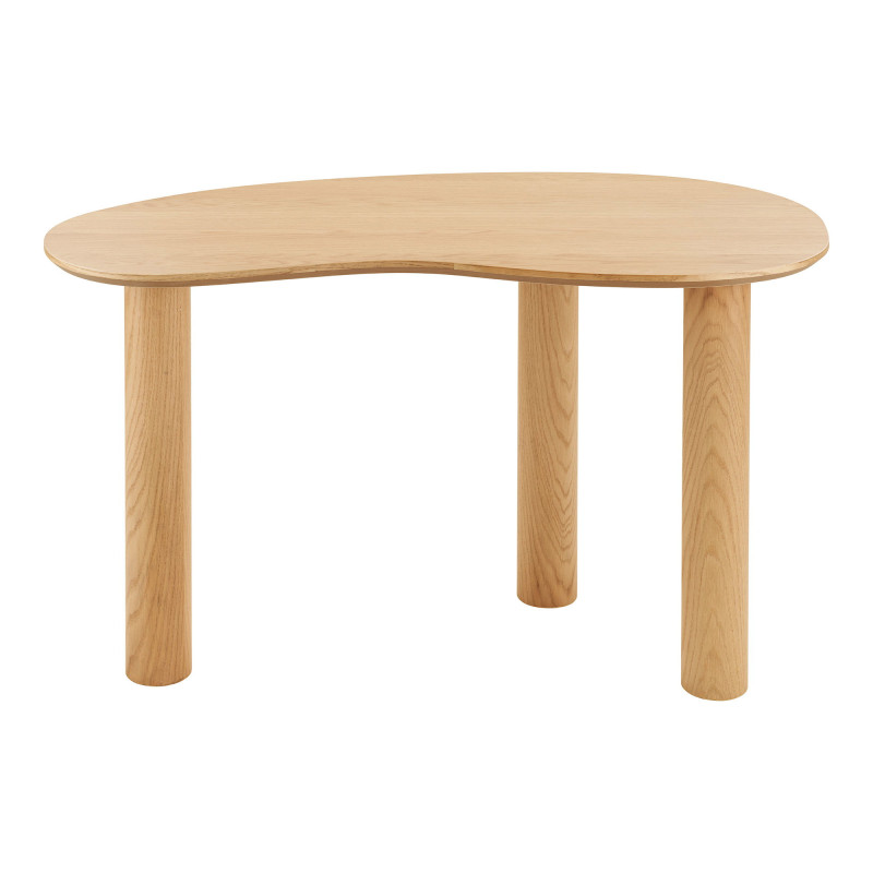 Bureau organique placage chêne naturel 120x60 cm Livigno House Nordic - 4