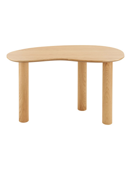 Bureau organique placage chêne naturel 120x60 cm Livigno House Nordic - 4