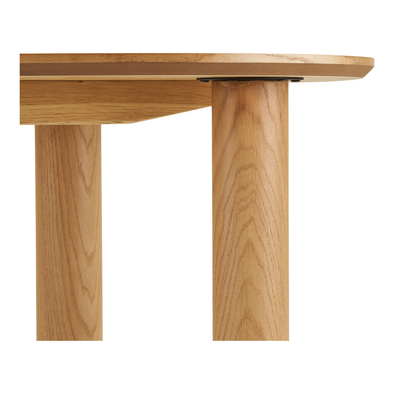 Bureau organique placage chêne naturel 120x60 cm Livigno House Nordic - 5