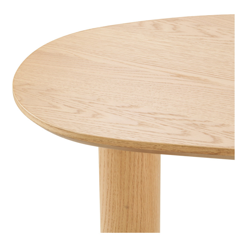 Bureau organique placage chêne naturel 120x60 cm Livigno House Nordic - 6